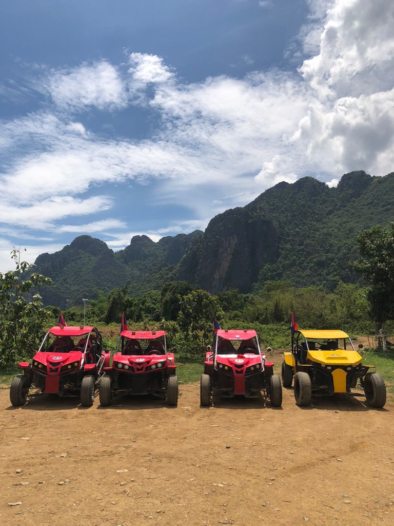 Buggy fleet in Vang Vieng